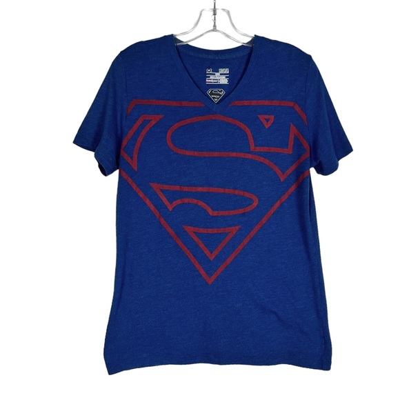 Superman TM & DC Comics Under Armour Heat Gear T-shirt small flaws - Picture 1 of 12